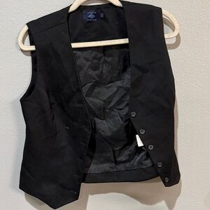 Joseph Abboud Classic Black Button-Up Vest
